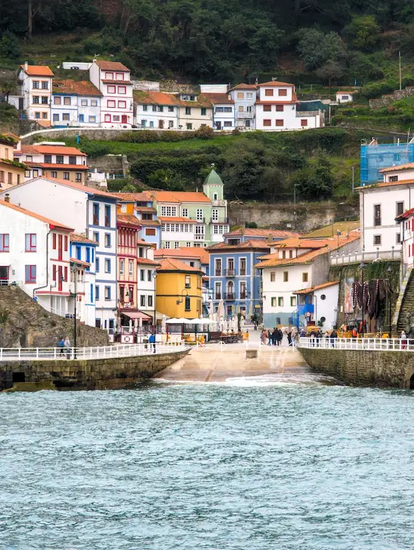 Cudillero's colorful houses stacked by the sea – Asturias coastal village