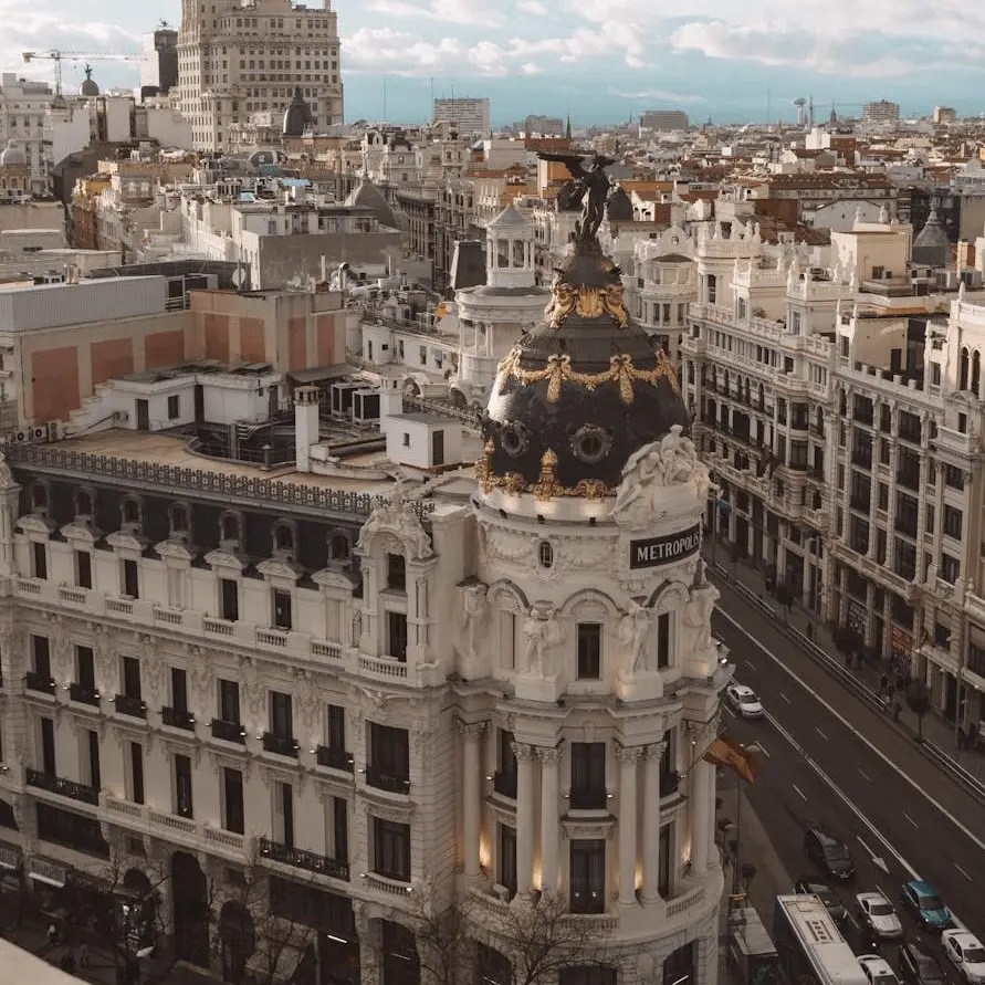 Gran Vía in Madrid on a sunny day – Spanish city guide